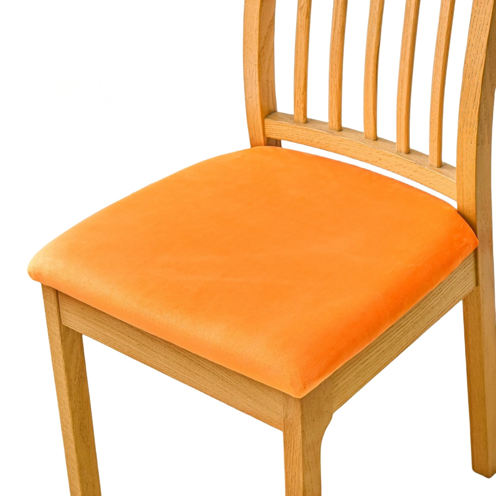 Housse de chaise amovible pour chaises rembourrées orange afin de masquer l'usure