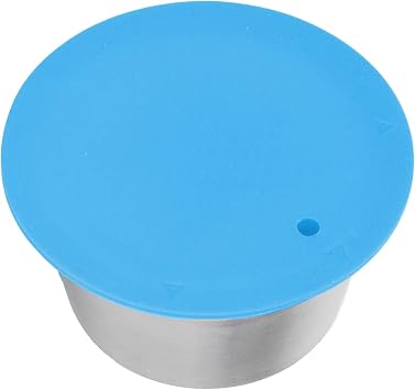 Stainless Steel Reusable Refillable Coffee Capsule Cup,Capsule Maker For Dolce Gusto Coffee Capsules Filling Kit (Blue)