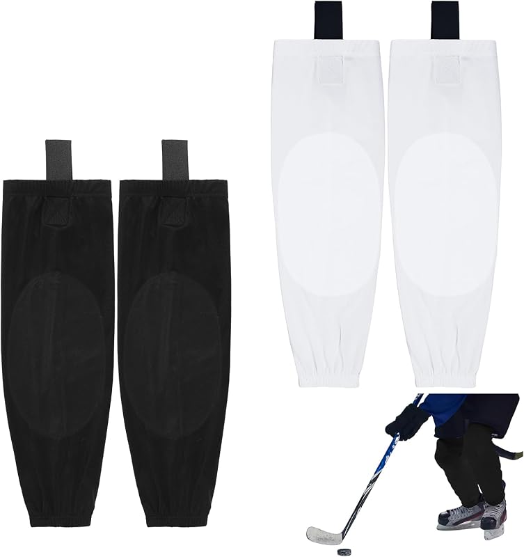 2 Pairs Practice Ice Hockey Socks Solid Color Ice Hockey Socks for Men Youth and Adult