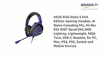 ASUS ROG Delta S EVA Edition Gaming Headset, AI Noise-Canceling