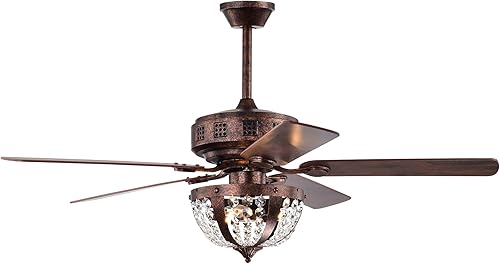 Warehouse of Tiffany Chandler Ventilador de techo de cristal con acabado de cobre antiguo de 26 pulgadas con control remoto Warehouse of Tiffany Chandler Ventilador de techo de cristal con acabado de cobre antiguo de 26 pulgadas con control remoto