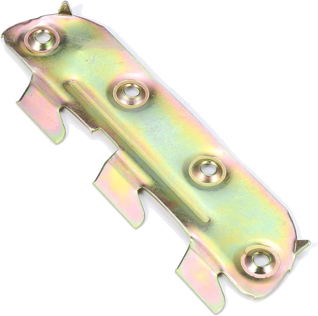 8pcs 5 Inch Iron Bed Rail Brackets Heavy Duty Snap Connectors for Repair or Replacement of Bed Connectors