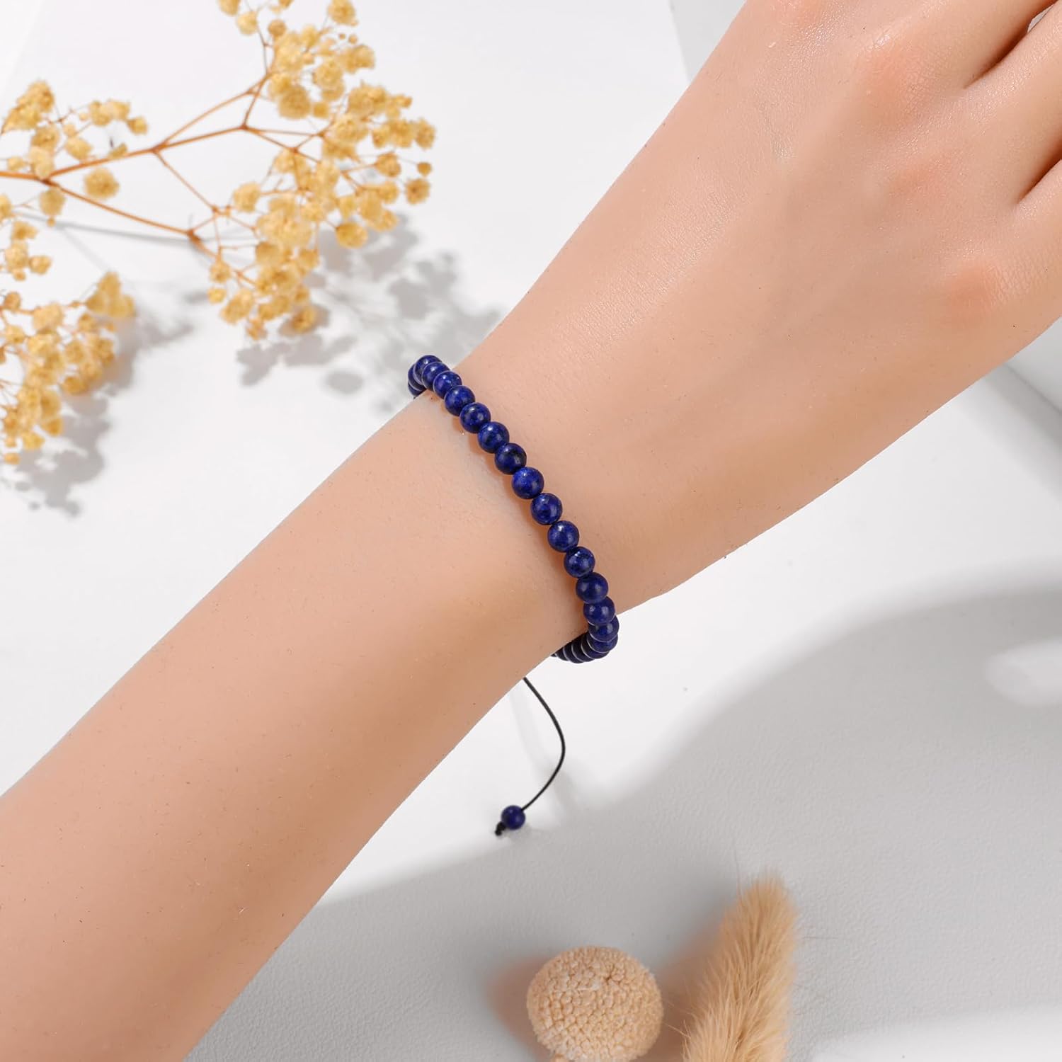 Adjustable Natural Small Gemstone Beaded Bracelet Gravel Beads Crystal Healing Bracelet for Women Reiki Spiritual Jewelry Gifts - Image 5