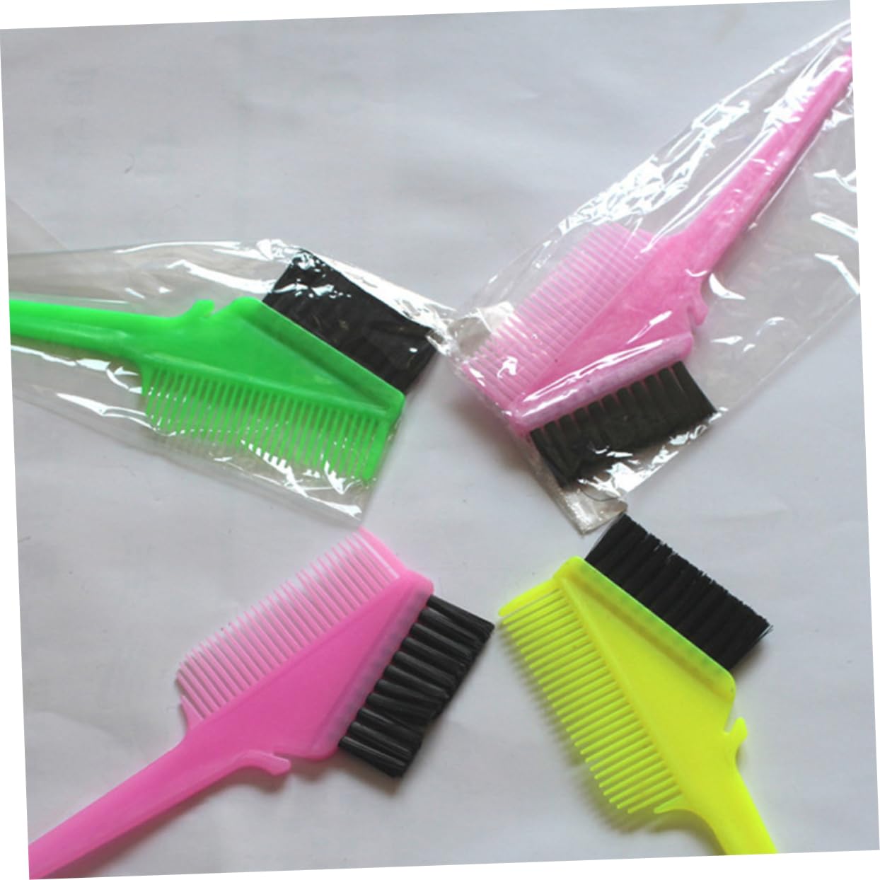 Beatifufu 6pcs Brow Brush Set Double-ended Eyebrow Brush Comb Makeup Tools Gentle Portable for Salon/home Use