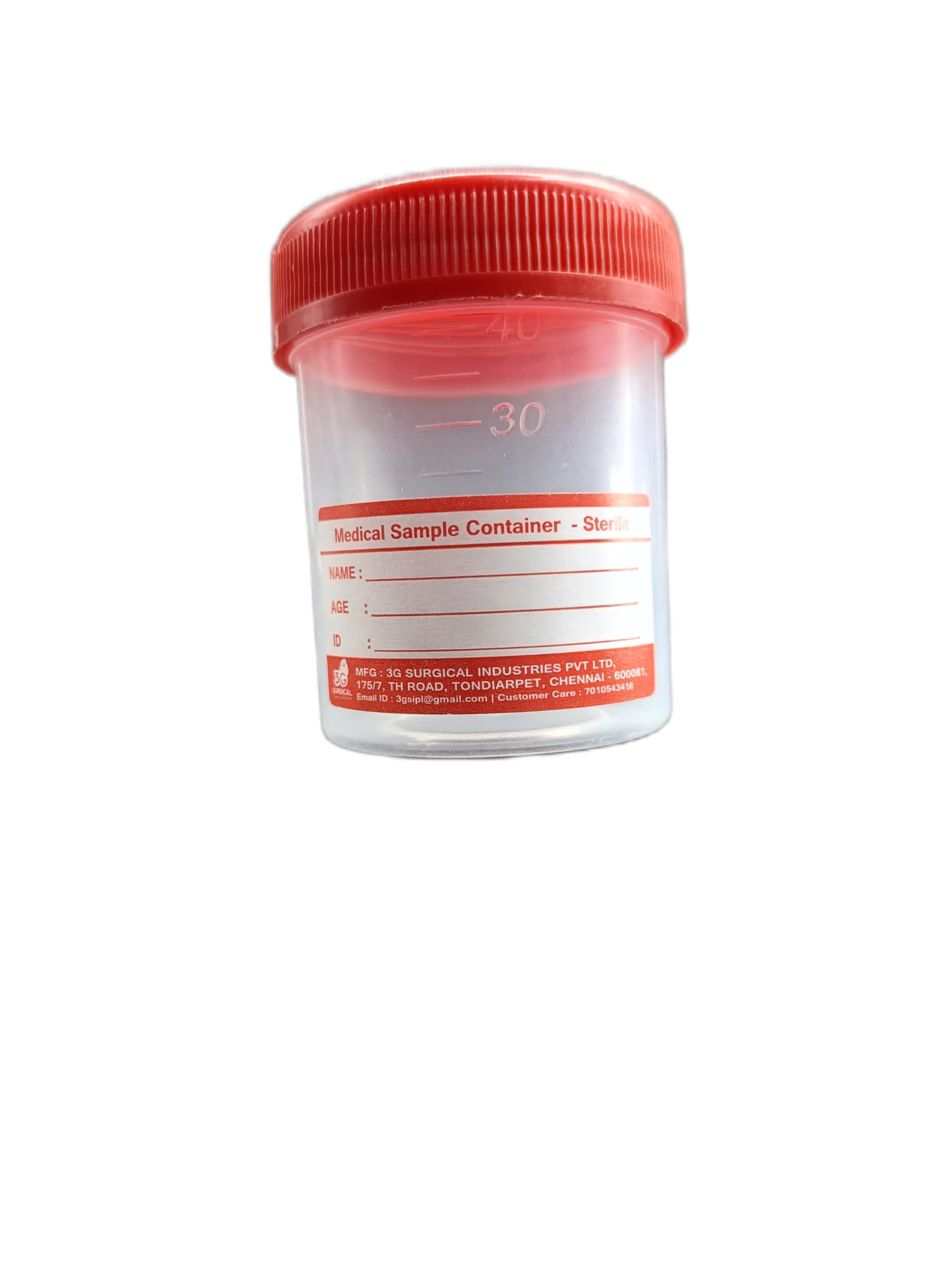 3G URINE CONTAINER STERILE 50ML (PACK OF 10) (B0D2ZZLD15) Amazon Price History, Amazon Price Tracker