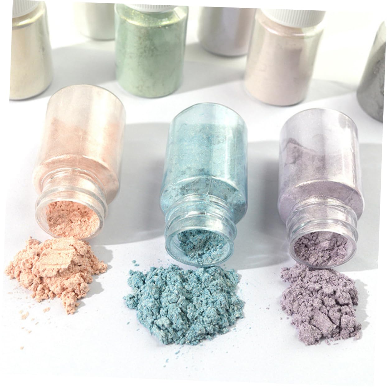 NUOBESTY 27stücke Teiliges Mica Pigmentpulver Set Für Diy Kosmetik Für Augen-make-up Lippen Nagelkunst Und Bastelprojekte Hautfreundlich Und Sicher Für Hauttypen
