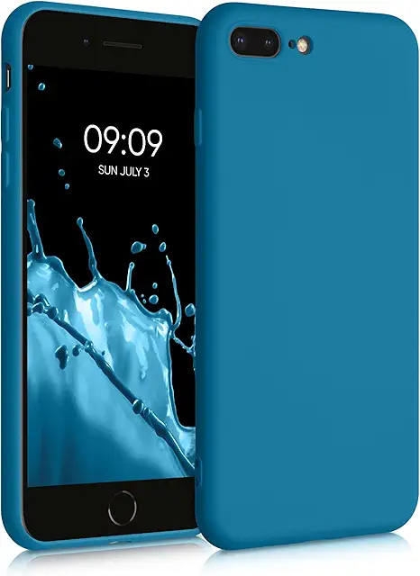 Custodia Cover iPhone 7 Plus/8 Plus in Silicone TPU Blu Indaco - Protezione Antiurto
