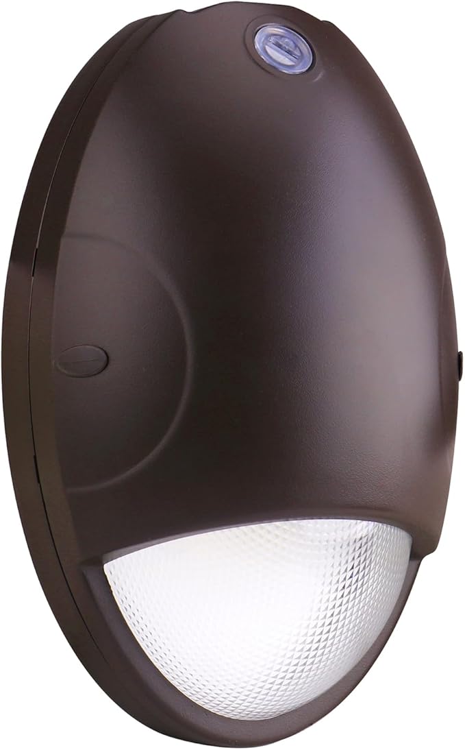 Dephen 15W LED Wall Pack Light with Battery Backup