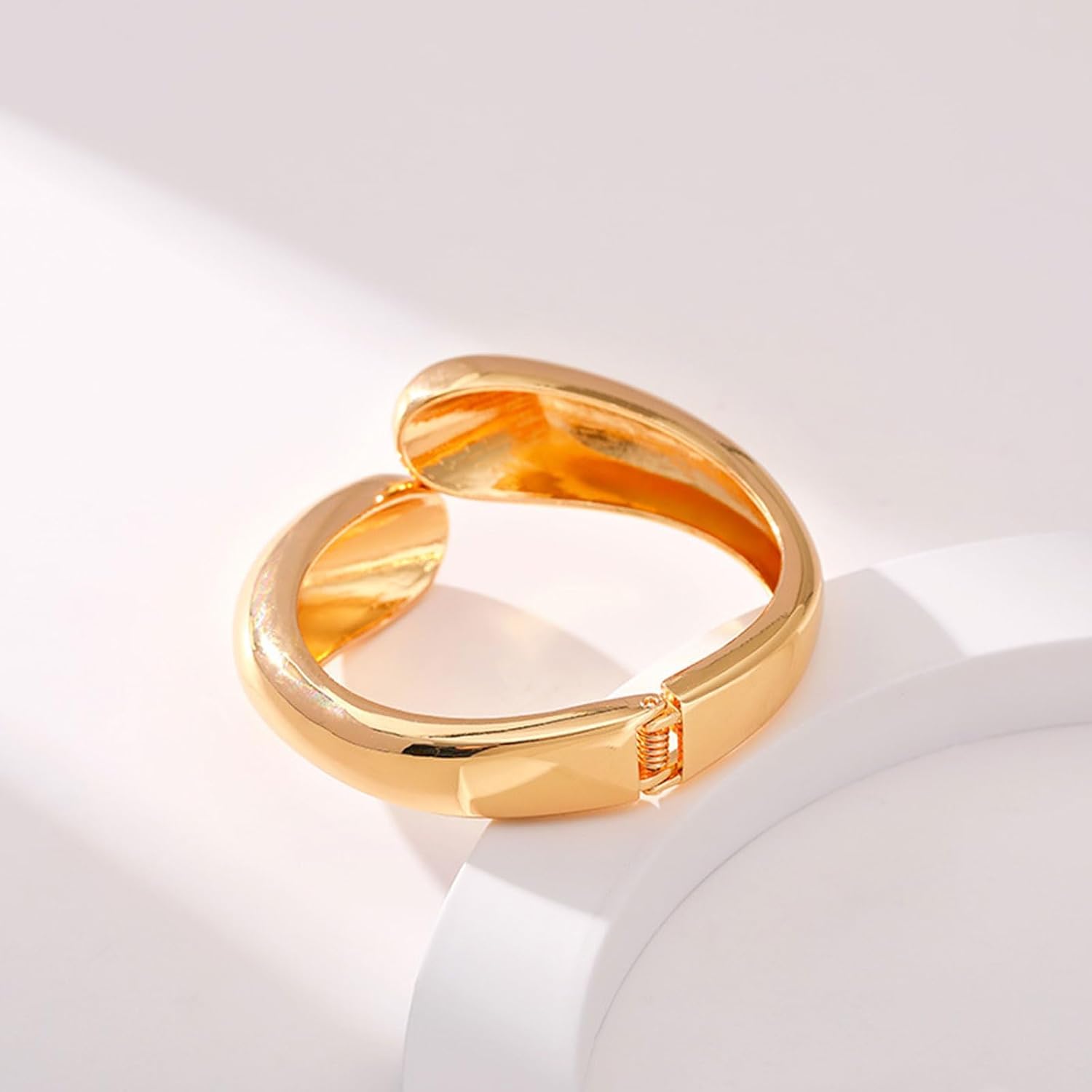 choice of all Gold Cuff Bangle Bracelets for Women Trendy Chunky Bangle Bracelet Open Water Drop Cuff Bracelets Irregular Wrist Cuffs Wrap Bracelets Non Tarnish Gold Trendy Jewelry 2025 - Image 8