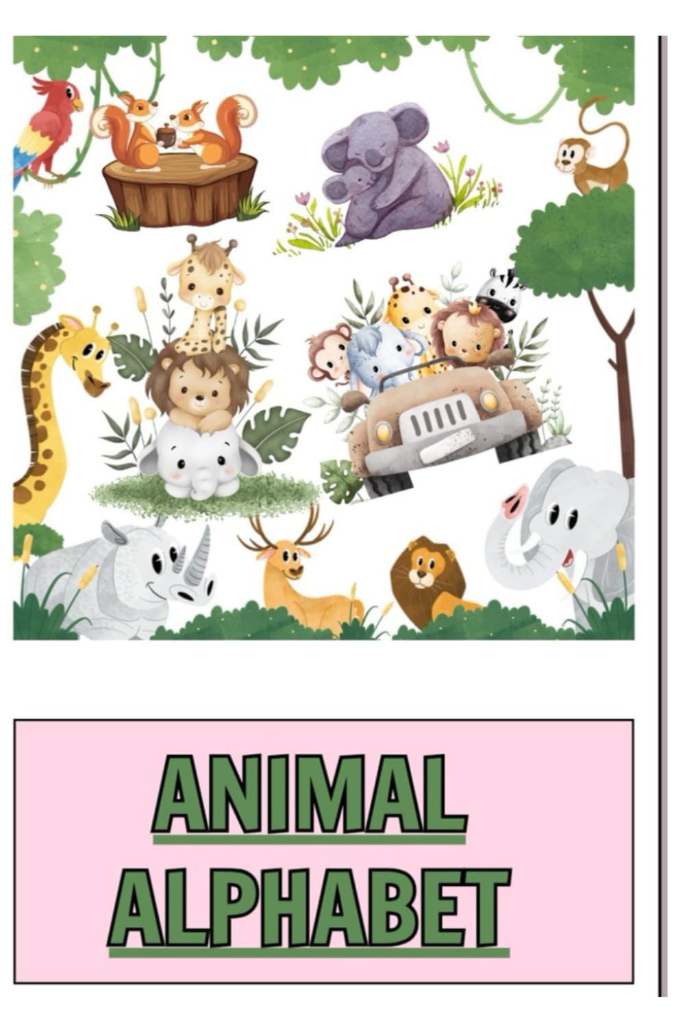 Animal Alphabet: Colouring book