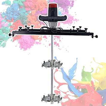 Electric Tank Agitator, Automatic IBC Ton Barrel Mixer, Adjustable Speed Paint Stirring Machine, Liquid Stirring Tool, with Retractable Bracket, C
