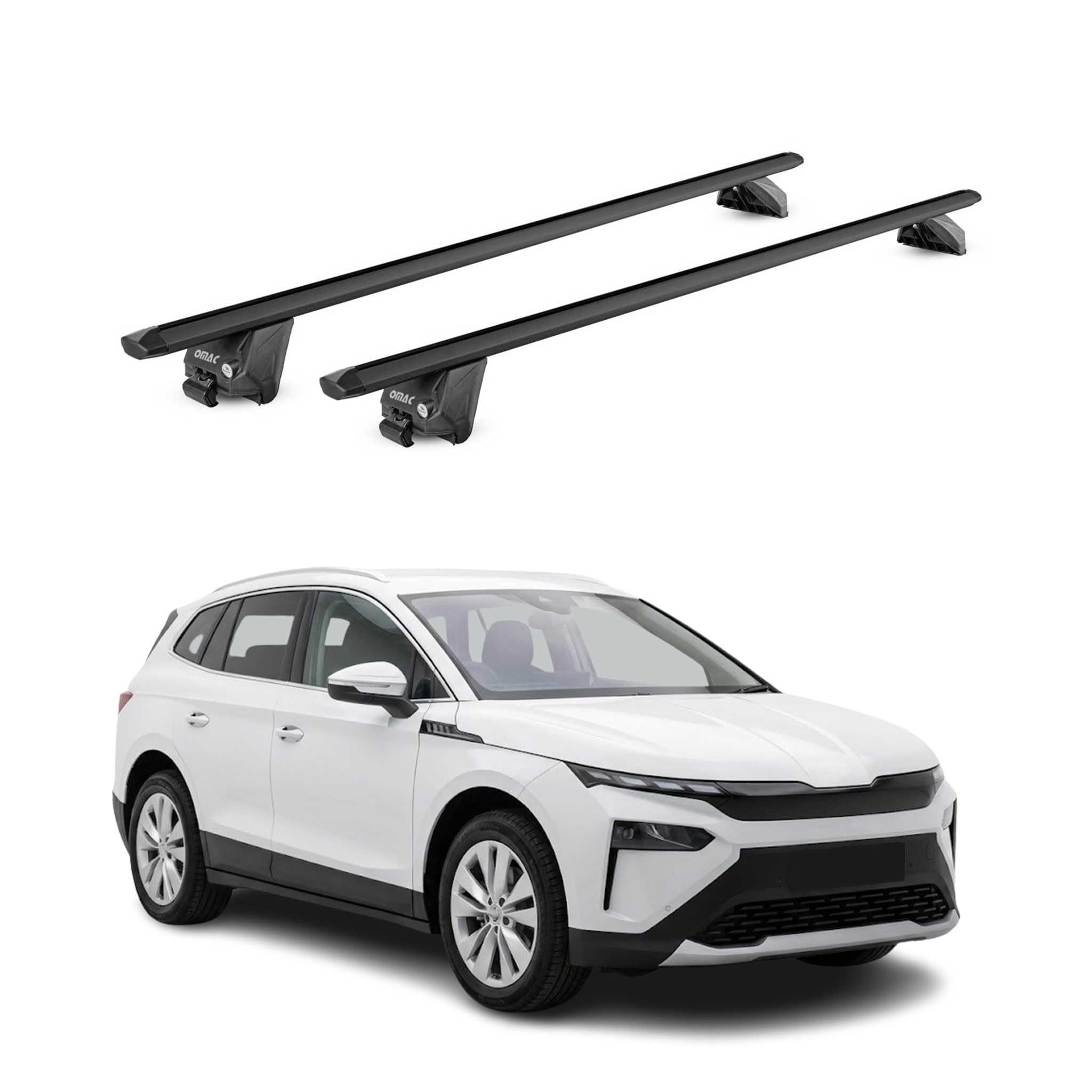 OMAC Dachträger für Skoda Elroq 2024-2026 Aluminium Schwarz