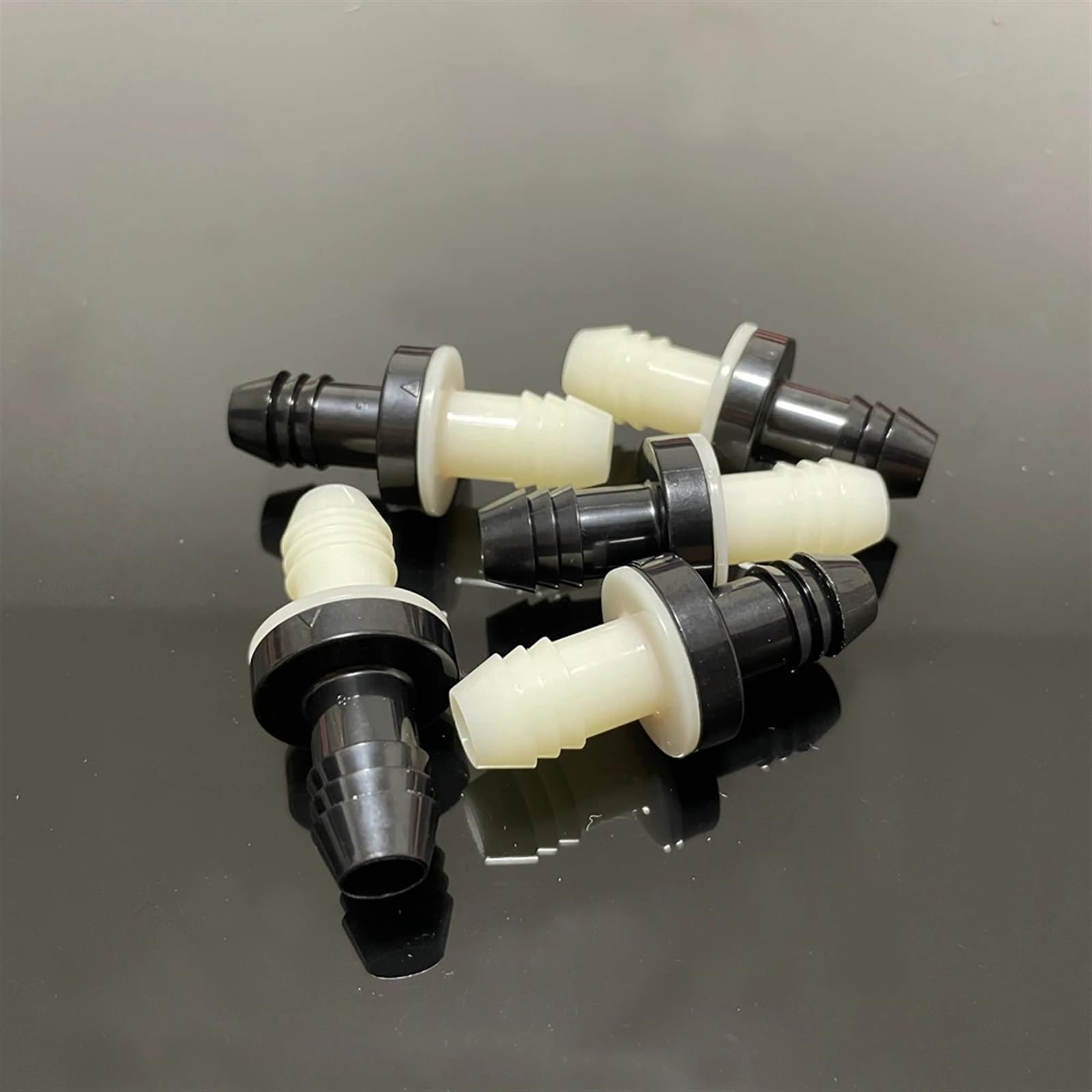 20 Stück 3/8 Zoll PA66 Kunststoff-Rückschlagventil for Kraftstofftank(0.25 Inch)