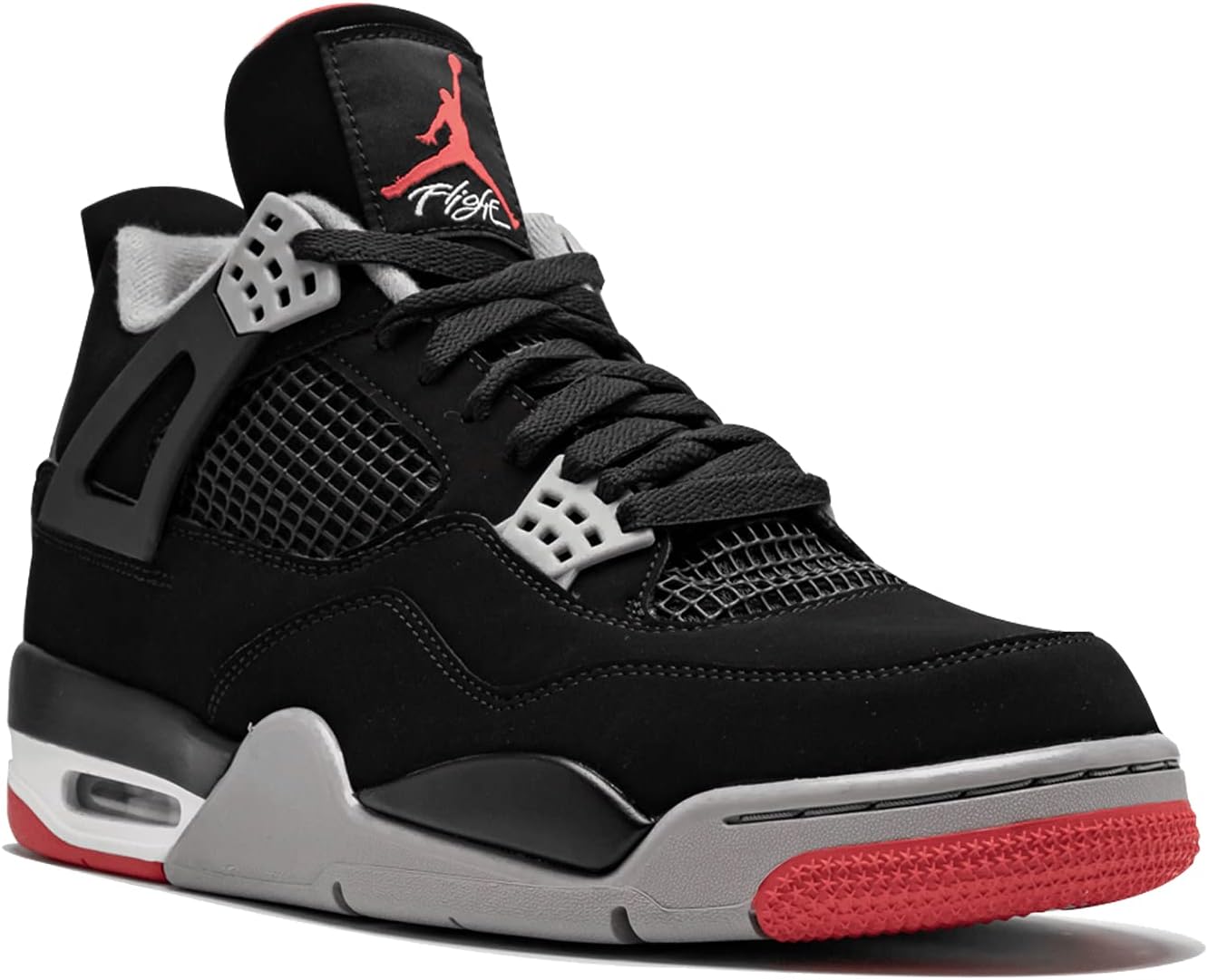 Air Jordan IV (4) Retro (Bred) 12.5 Women/11 Men Black/Cement Grey-summit White