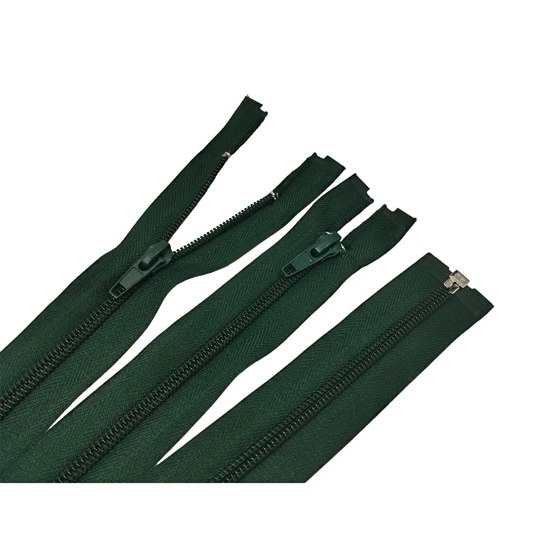Pack of 3 Open Nylon Zippers n.5, Available in 16 Colours and 14 Sizes - Image 2