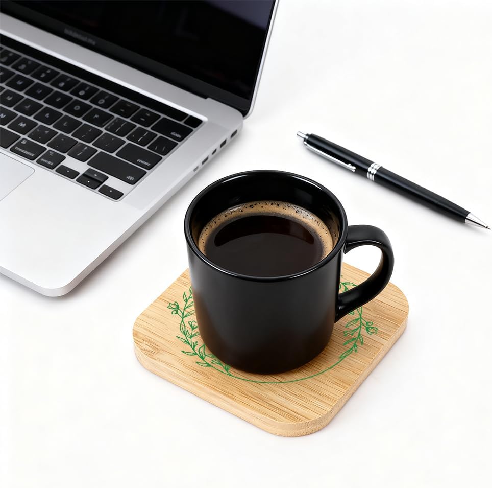 Best Mom Ever Coaster Christmas Mom Gifts for Wooden Drink Coaster Desk Decor Cup Holder Home Office Accessories Birthday Gift Stocking Stuffers Gift for Mother Mama Stepmom Bonus Step Moms image 4