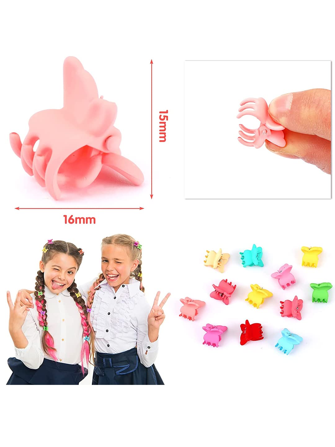 Claw Butterfly Clip Mini Baby's Clutchers Set