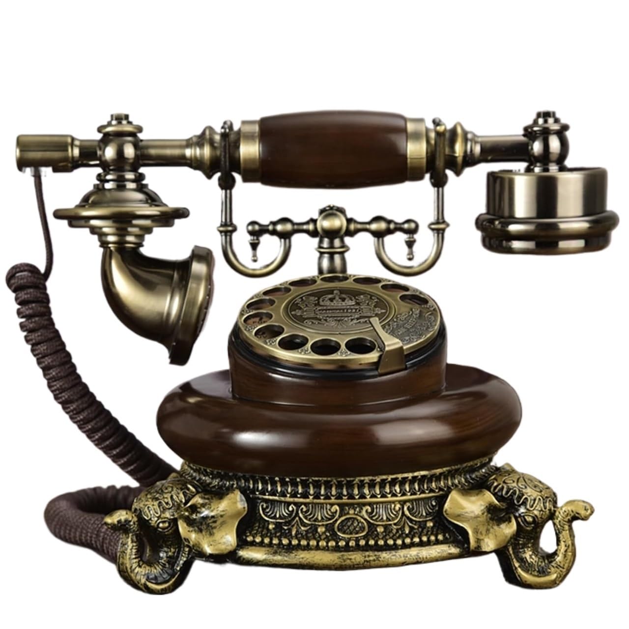 WDSOPK Retro Telephone, Retro Landline Telephone, Corded Desk Phone for Home/Office/Hotel, Vintage Old Fashioned