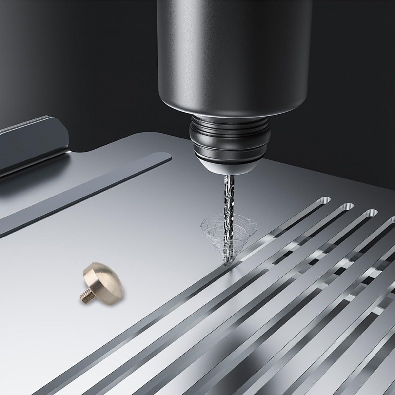 Punto sferico M2,5 diametro 10 mm lunghezza effettiva 5 mm acciaio ad alta velocità per indicatore a quadrante