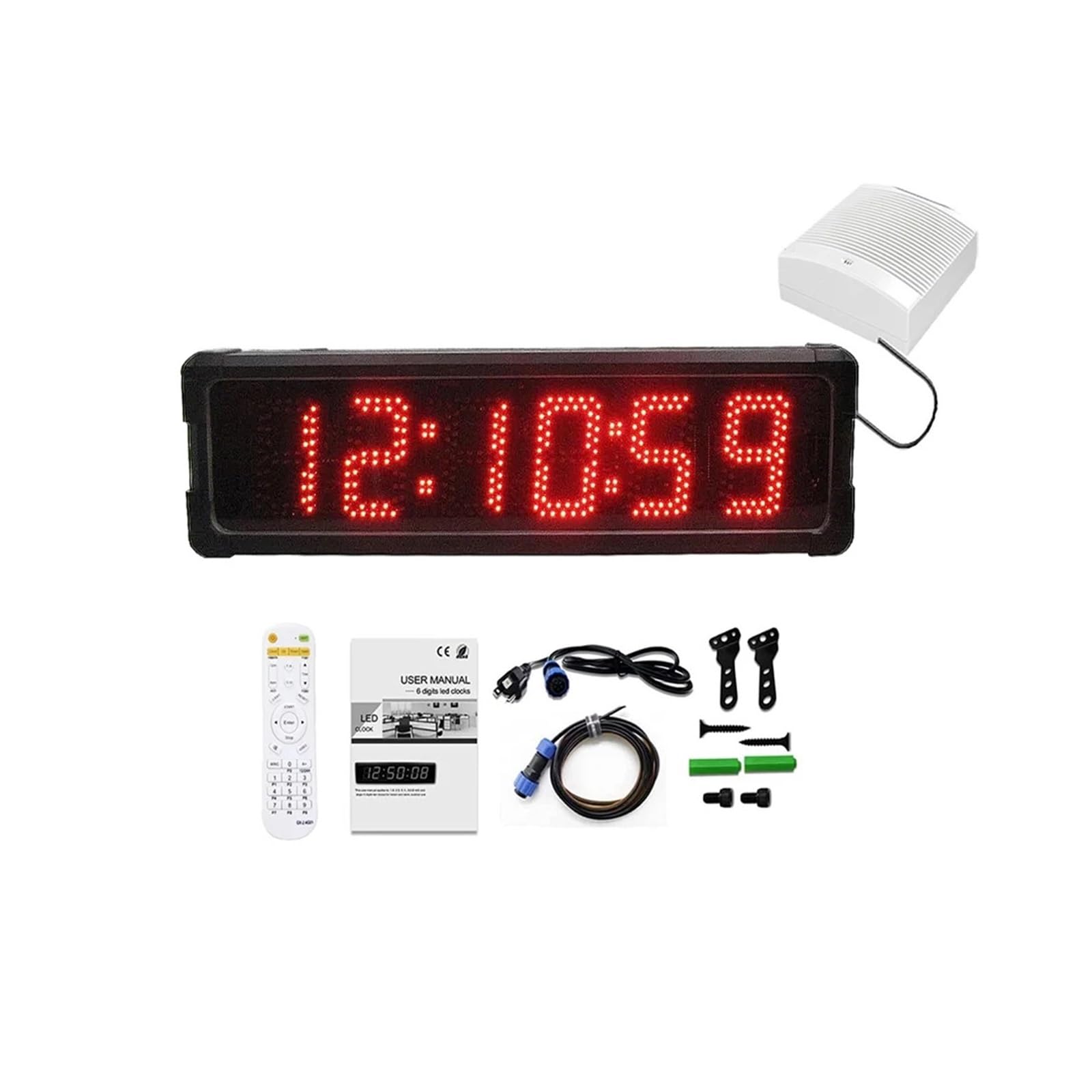 Cronometro digitale con conto alla rovescia altoparlante, lega di alluminio, 5"(Green timer)