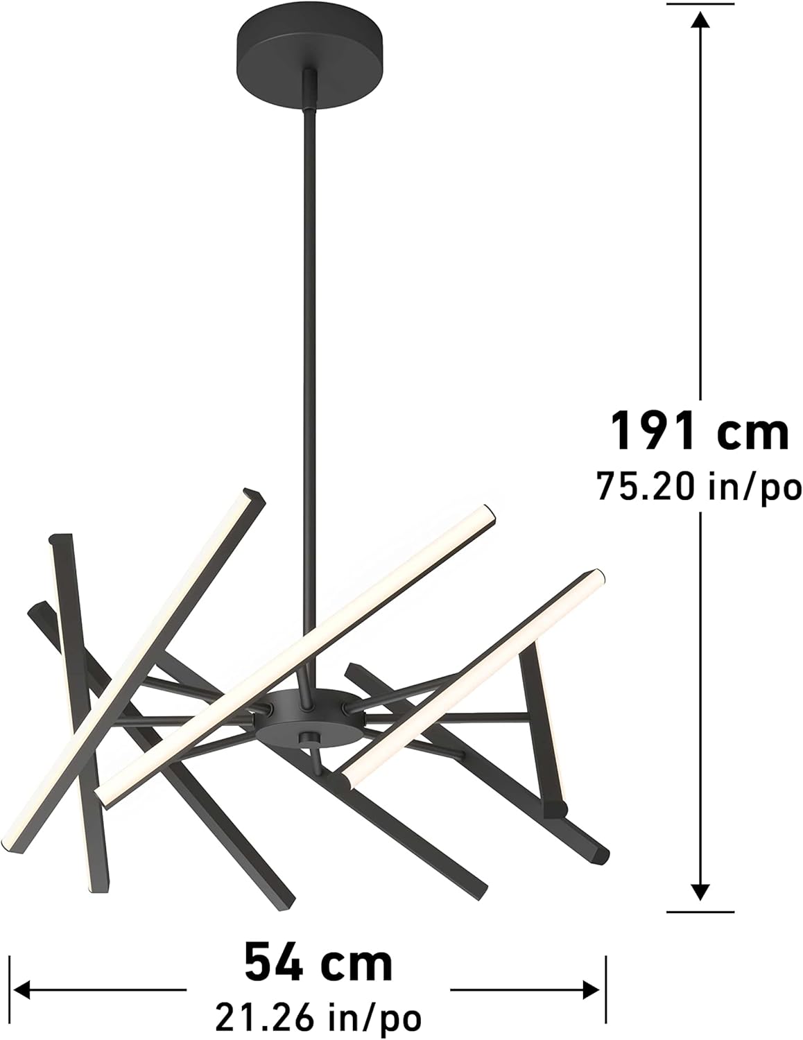 Artika Malibu LED Pendant Light Dimensions