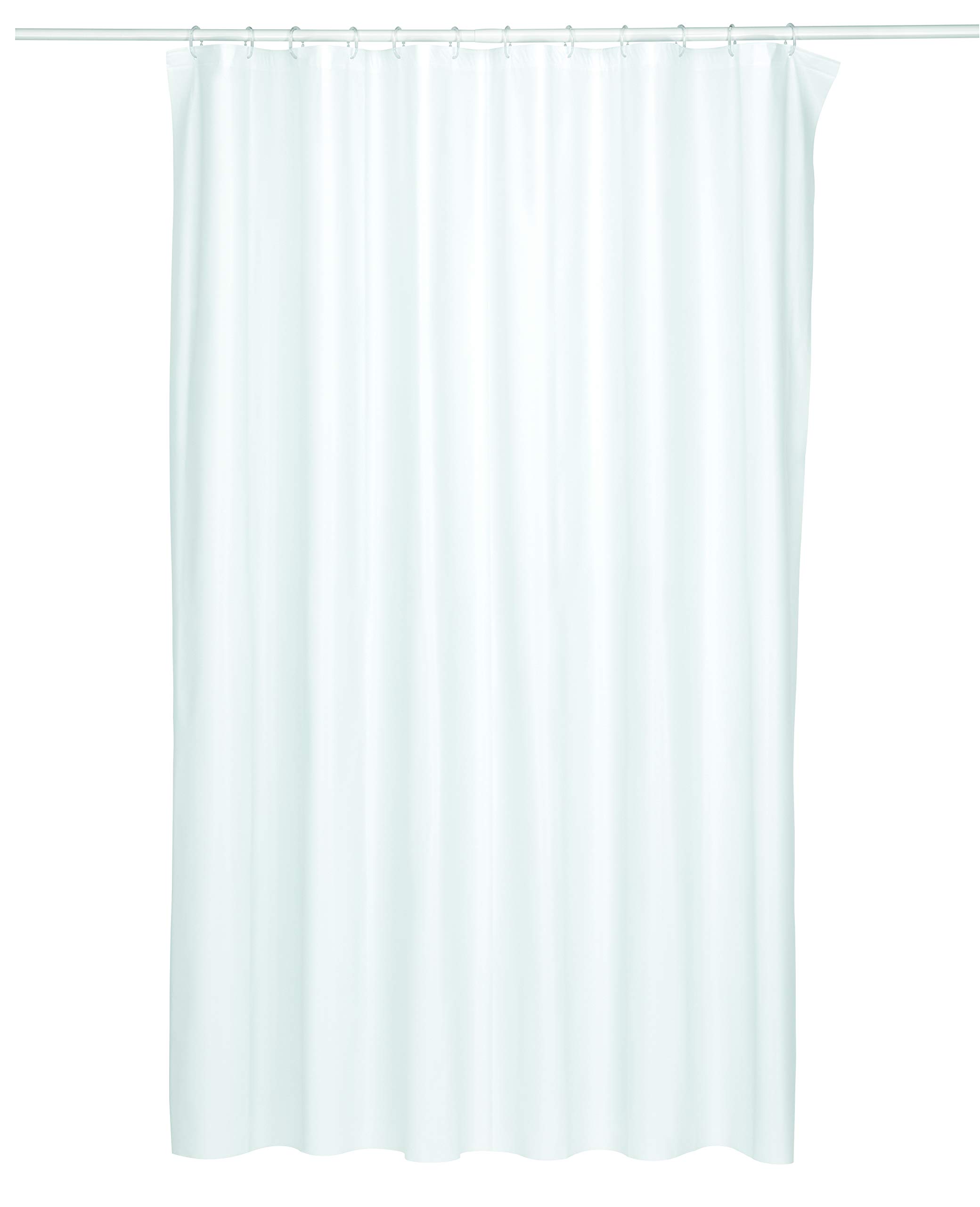 kela White Plastic Bathroom Shower Curtain