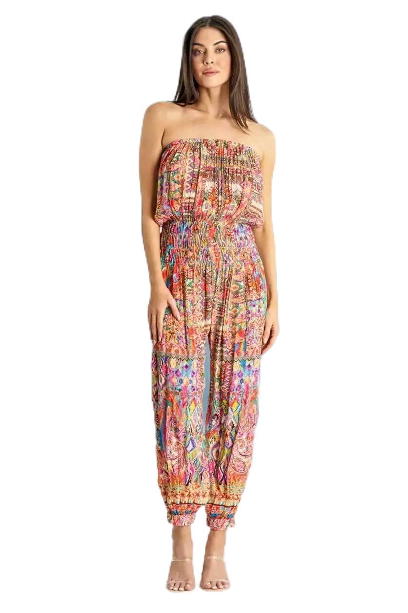 La Moda Clothing Jumpsuit S/M Multi