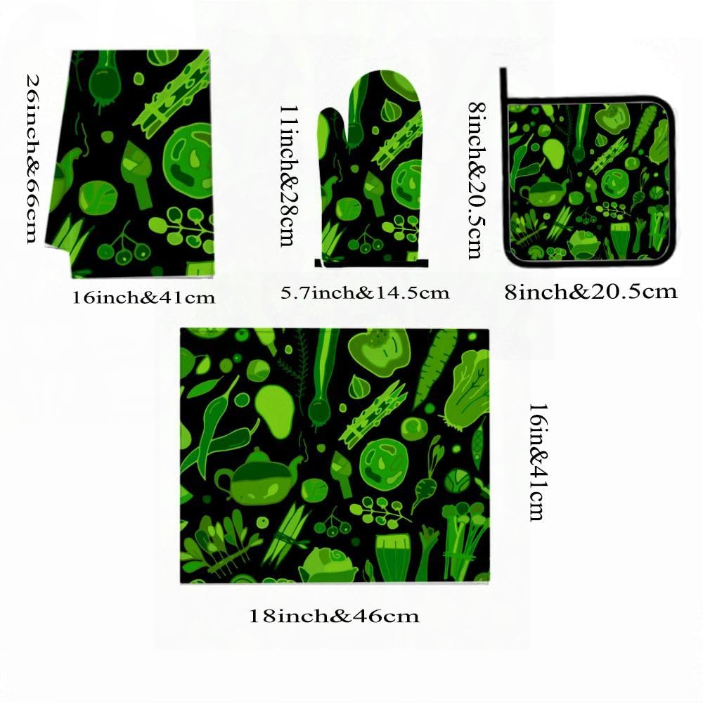 9PCS Verdure Verdure Fresce Cucina Decor e Accessori Set