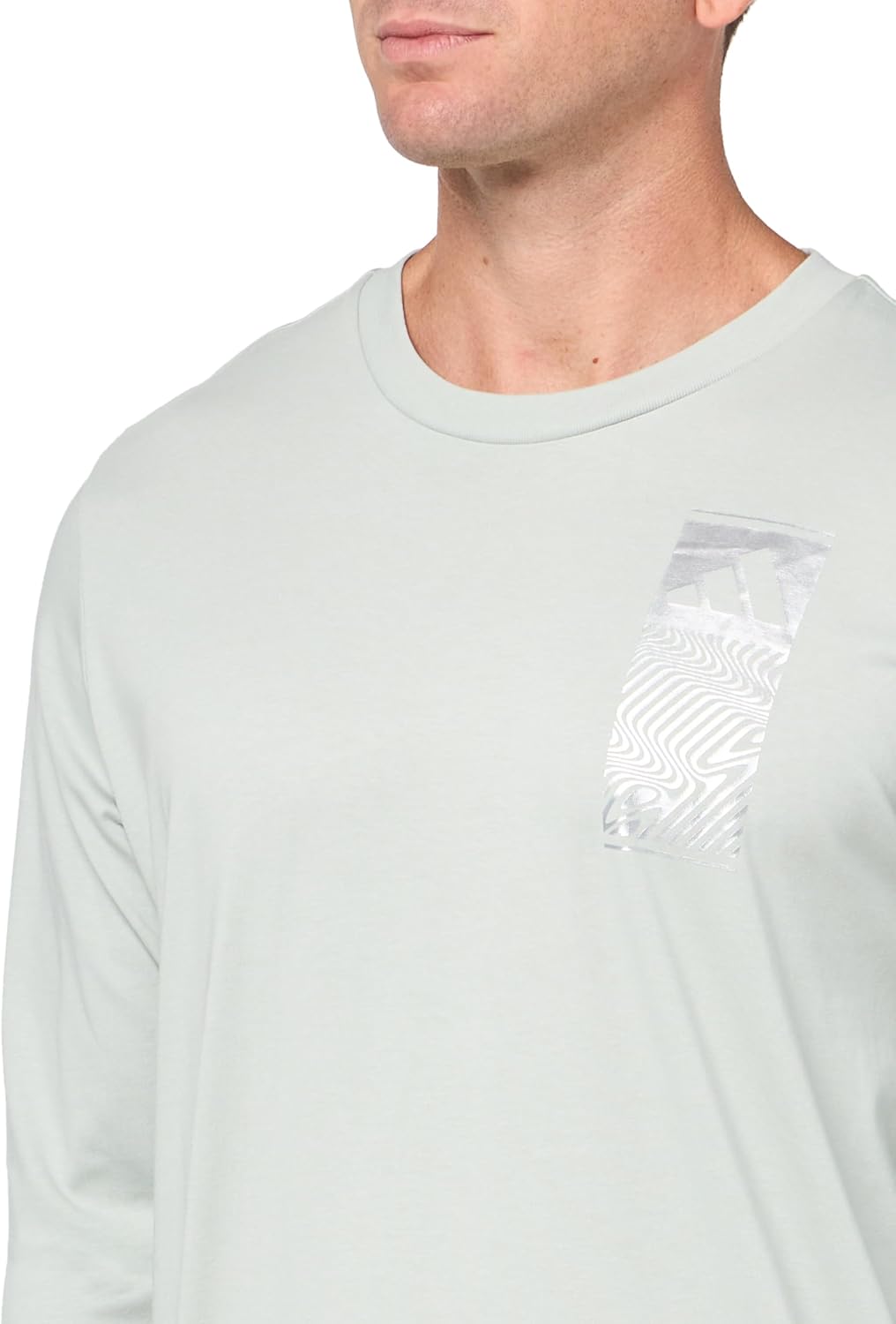 adidas Men's Tech Metallic Long Sleeve T-Shirt - Image 3