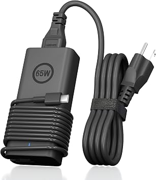 65W USB C for Dell Laptop Charger for Dell XPS Chromebook 3100 3400 5190 3110 2-in-1 and Dell Latitude 5000-5400 5410 5420 5430 3340 3440 3540 7340 7440 Type C Computer Adapter