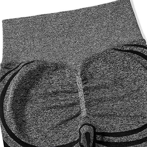 Omkagi Scrunch Butt Workout Leggings For Women High Waisted Tummy Control Yoga Gym Pants(L,1190-Hemp Gray) #TOP5