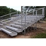 Alumagoal Bleachers 21L with Fence, 10 Rows 140 Seats VIP Series