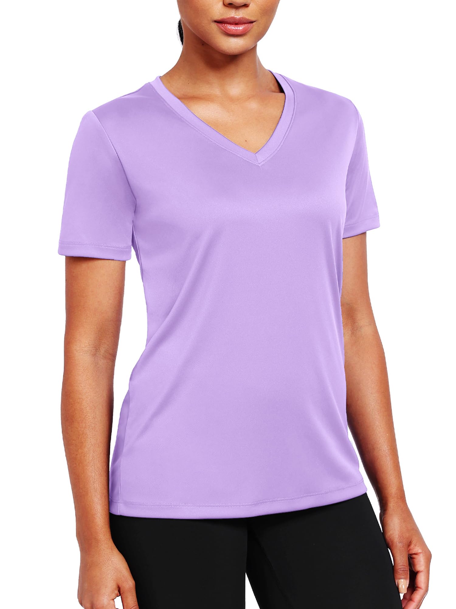 Top da allenamento da donna a maniche corte magliette atletiche UPF 50+ protezione solare magliette da corsa ad asciugatura rapida