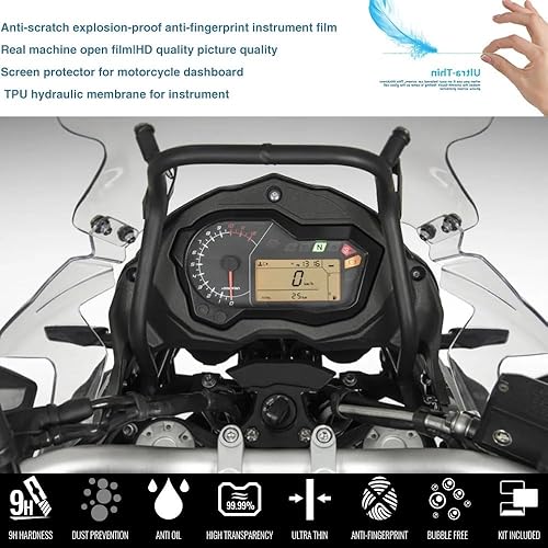 Miniatura 2 de Motobikes Screen Protector Motorcycle Cluster Scratch Protection Film Dashboard Instrument Speedometer Screen Protector Sticker for TRK 502 502x