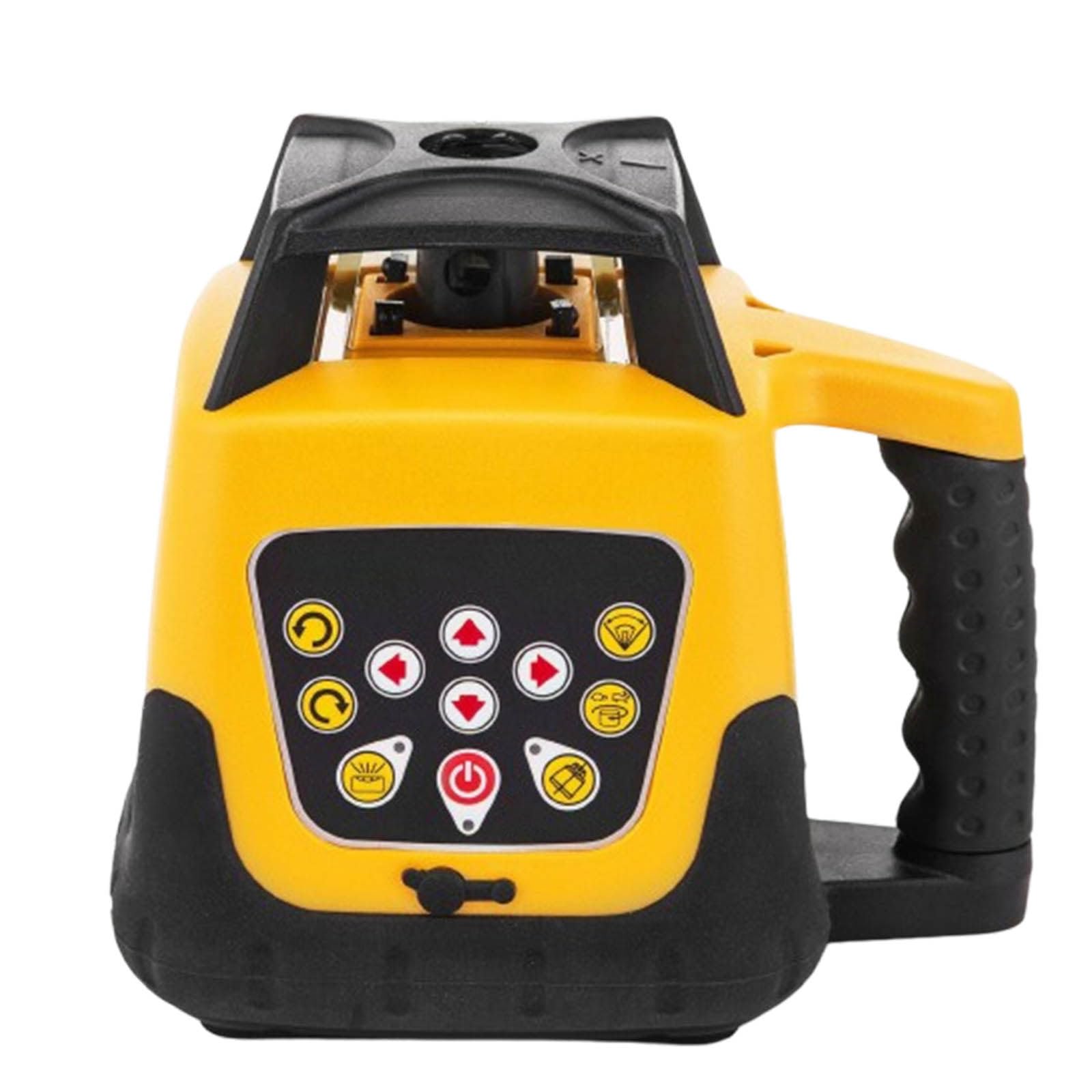 Livelli, livello laser ad alta precisione, orizzontale e verticale, portata 500 m, lavoro continuo 20 ore, con telecomando per edilizia e lavori di ristrutturazione,Yellow