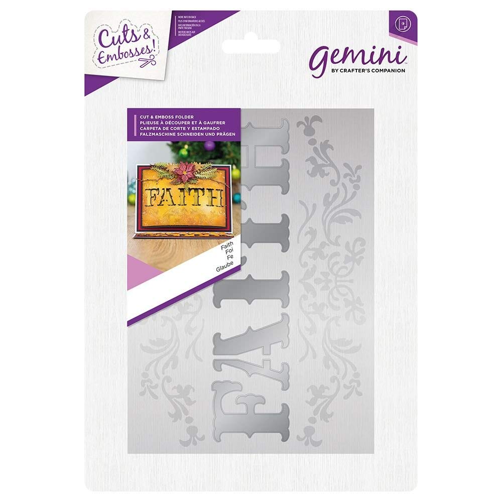 FAITH - Crafters Companion Gemini Christmas Cut & Emboss Folder