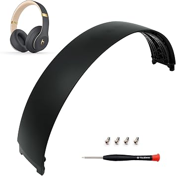 Studio 3.0 Wireless Top Headband Replacement Parts Accessories Studio 3 A1914 Headband Repair Kit Compatible with Studio 2.0 / Studio 3.0 Wireless Studio 3.0 Black Gold