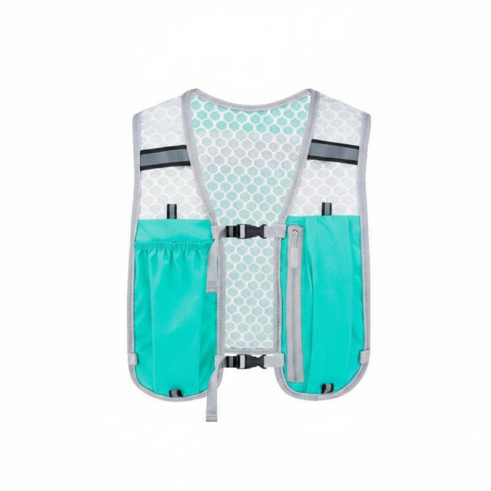 Lightweight Trail Running Hydration Vest Multiple Pockets Long-Distance Water Vest Adjustable Straps Hydration Backpack Breathable for Runners, Cyclists, Hikers, Hiking, Blue-image-13