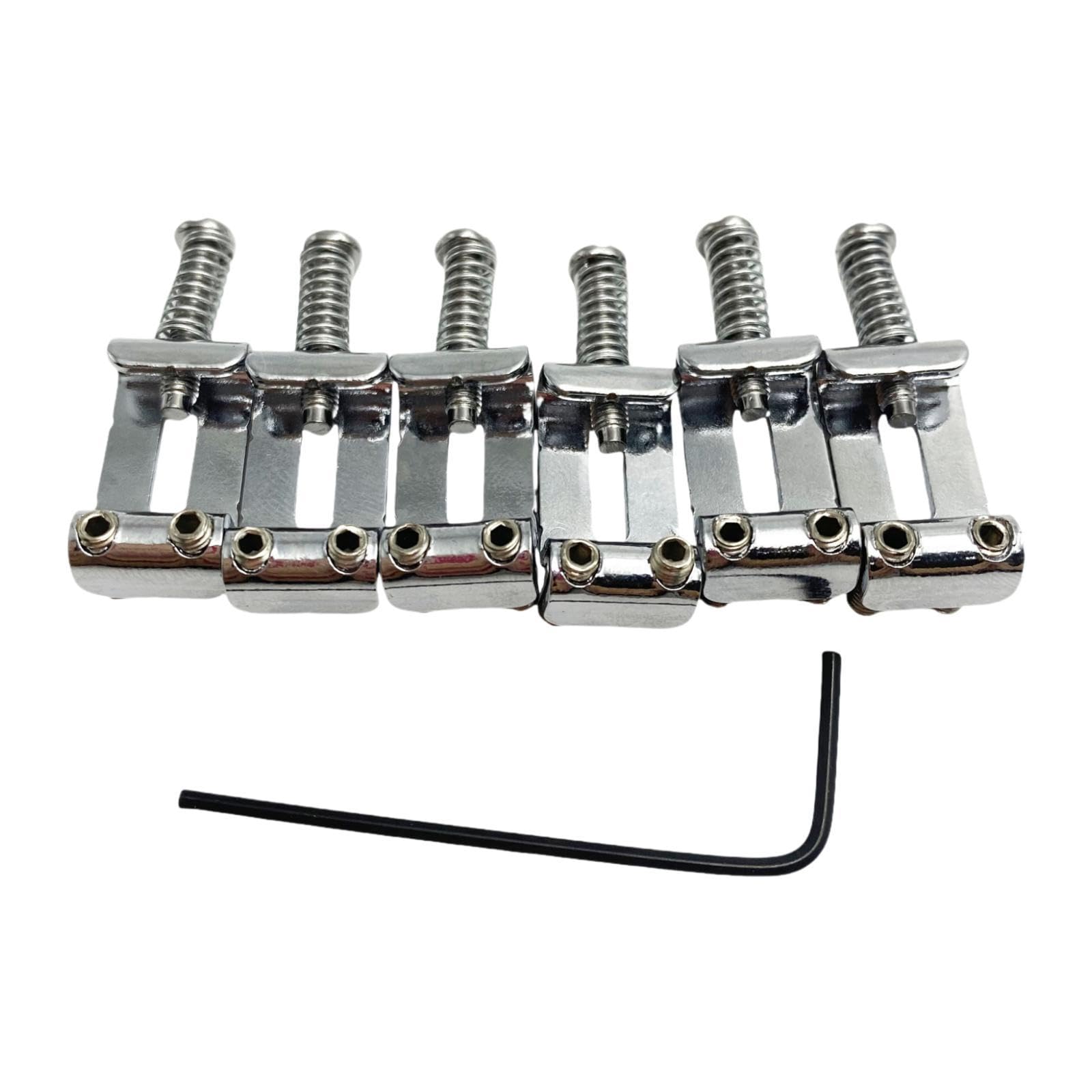 SECRET DESIRE 6x Electric Guitar Bridge Saddles Portable Components for DIY Projects Parts Silver-image-16