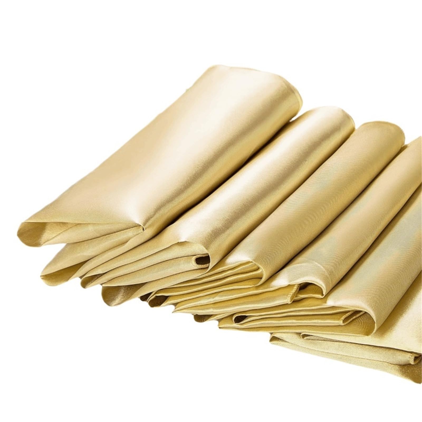 Cloth Napkins 10pcs 30x30cm Silky Satin Napkin Smooth Solid color Dinner Napkins Square Table Birthday Party Decor