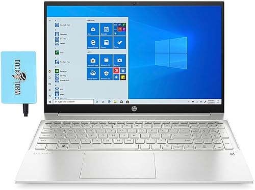 HP Pavilion Laptop con pantalla FHD IPS de 15.6 pulgadas (AMD Ryzen 7 5700U de 8 núcleos, 32 GB de RAM, SSD PCIe de 1 TB, AMD Radeon, KYB