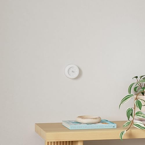 Miniatura 2 de STAR-SPANGLED Paquete de 3 luces con sensor de movimiento de 3.1 pulgadas para interiores, funciona con pilas AA, luz LED de disco para armario,