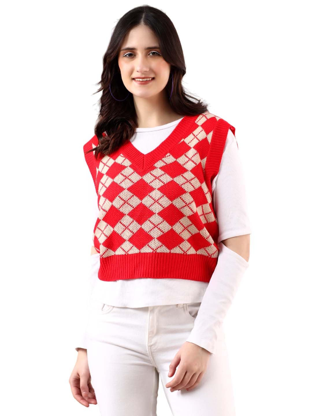 kotty Women's Trendy Sleeveless Sweater Vests – Perfect for Layering and Smart-Casual Outfits-picture-22