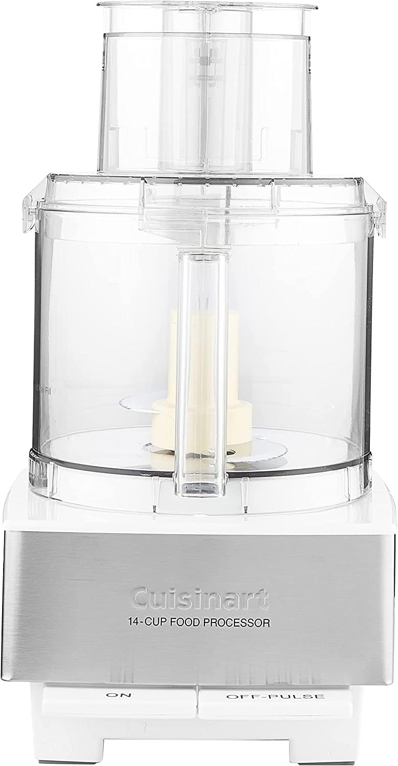 Cuisinart Dfp-14Bcwny 14-Cup Food Processor, Brushed Stainless Steel, White,720 Watts