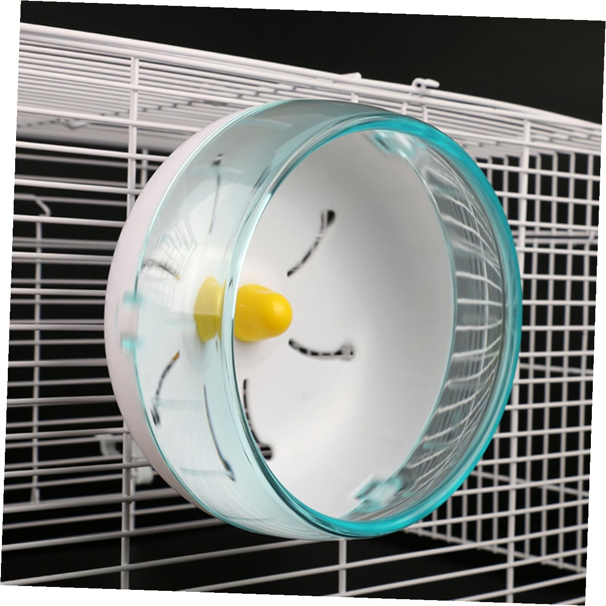 VICASKY Silent Hamster Running Wheel Exercise Wheel 21cm Blue for Small Animals Chinchillas Hedgehogs Guinea Pigs Cage Accessory