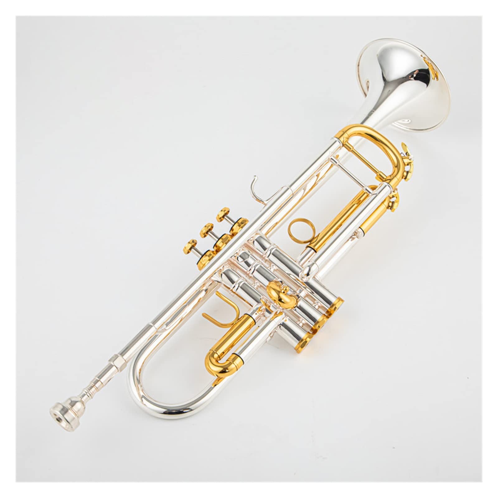 początkujących trąbka Profesjonalne Standardy Bb Mała Trąbka Profesjonalne Instrumenty Muzyczne Z Futerałem Silver Golden Key Do Użytku Studenckiego Trąbka