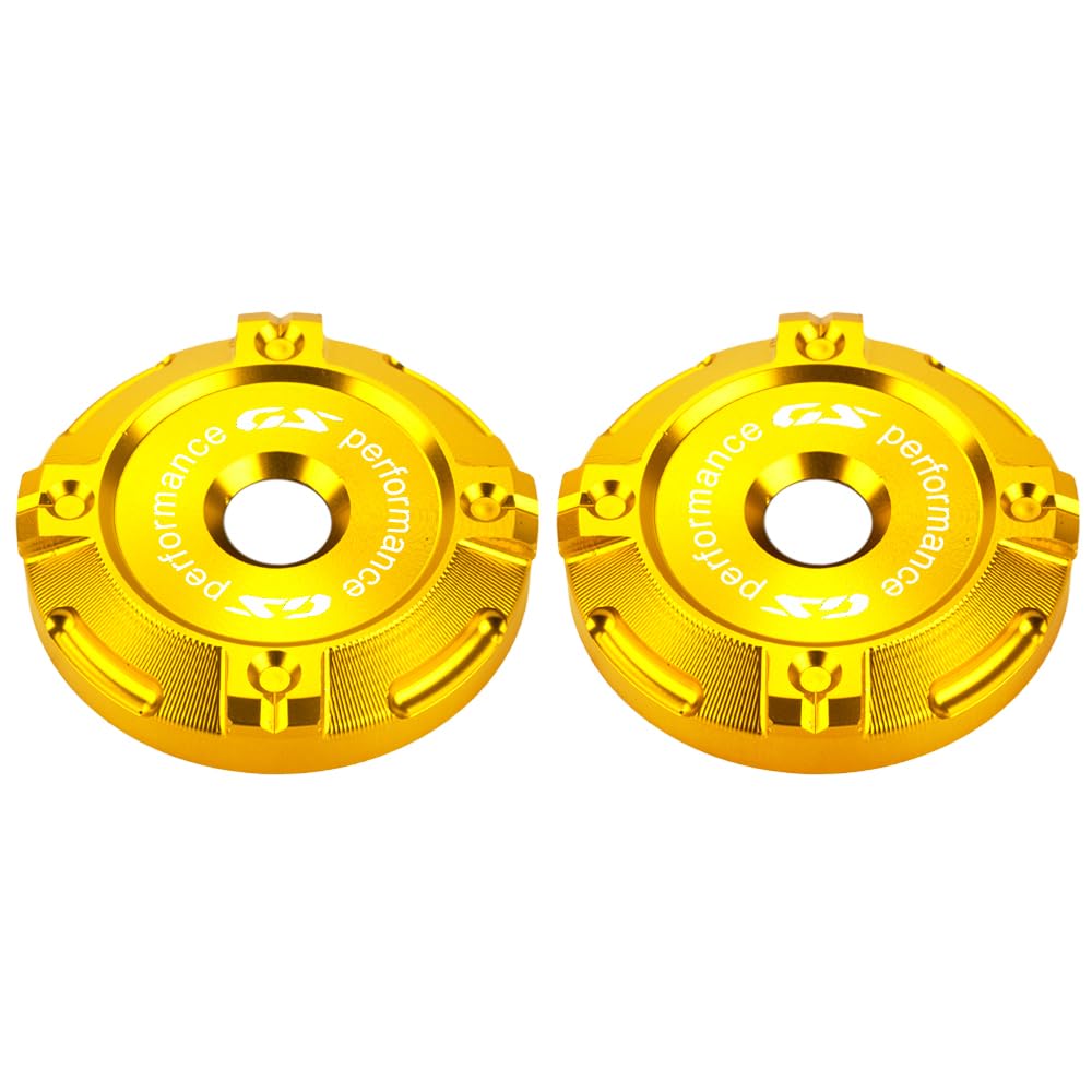 Lot de 2 pour R1300GS GS1300 R1300 GS R 1300GS Adventure ADV 2024 2025 2026 Accessoires moto Cache-amortisseurs décoratifs en aluminium Fourches avant R 1300 GS 1300gsa GSA (Or)