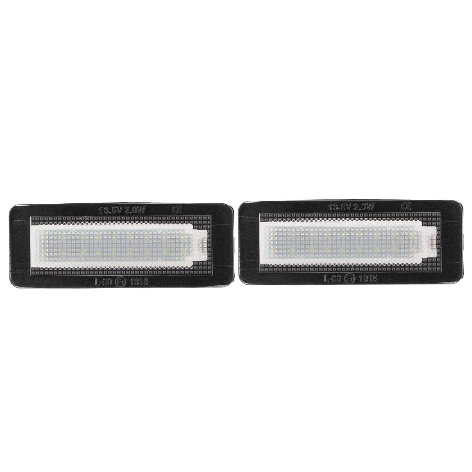luci targa smart 450 + Luce Targa, 2 pezzi Numero di Targa Automobilistica Luce Fredda LED Light Lamp Adatto per Smart Fortwo W450 W451 W453