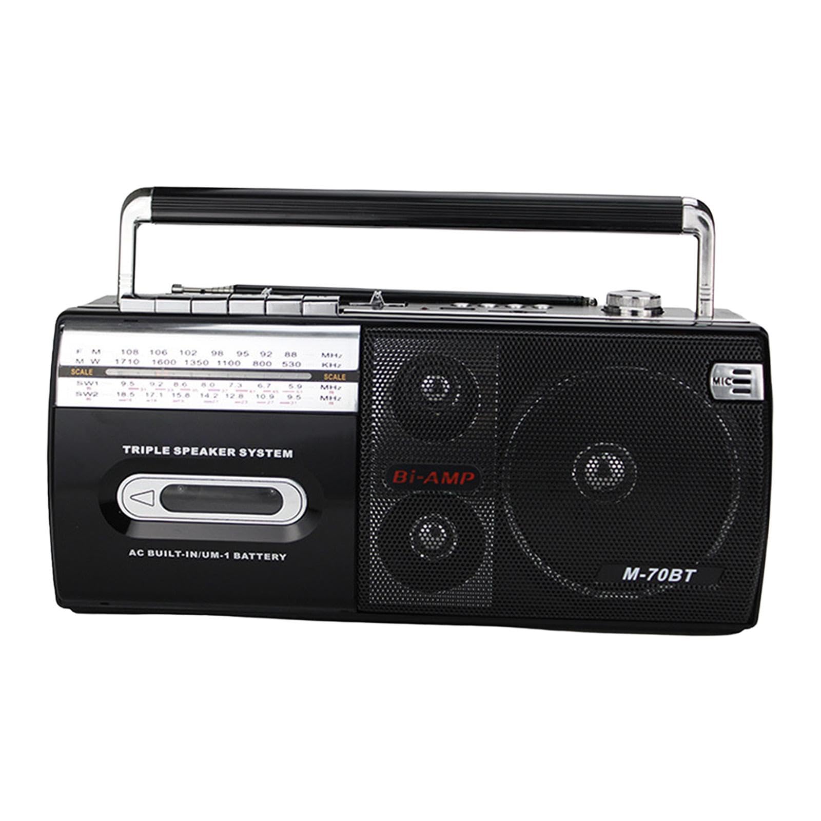 BNF® Cassette Tape Player for Home or Outdoor with Loud Speaker and Earphone Jack-Electronics-Portable Media Players-Cassette Players
