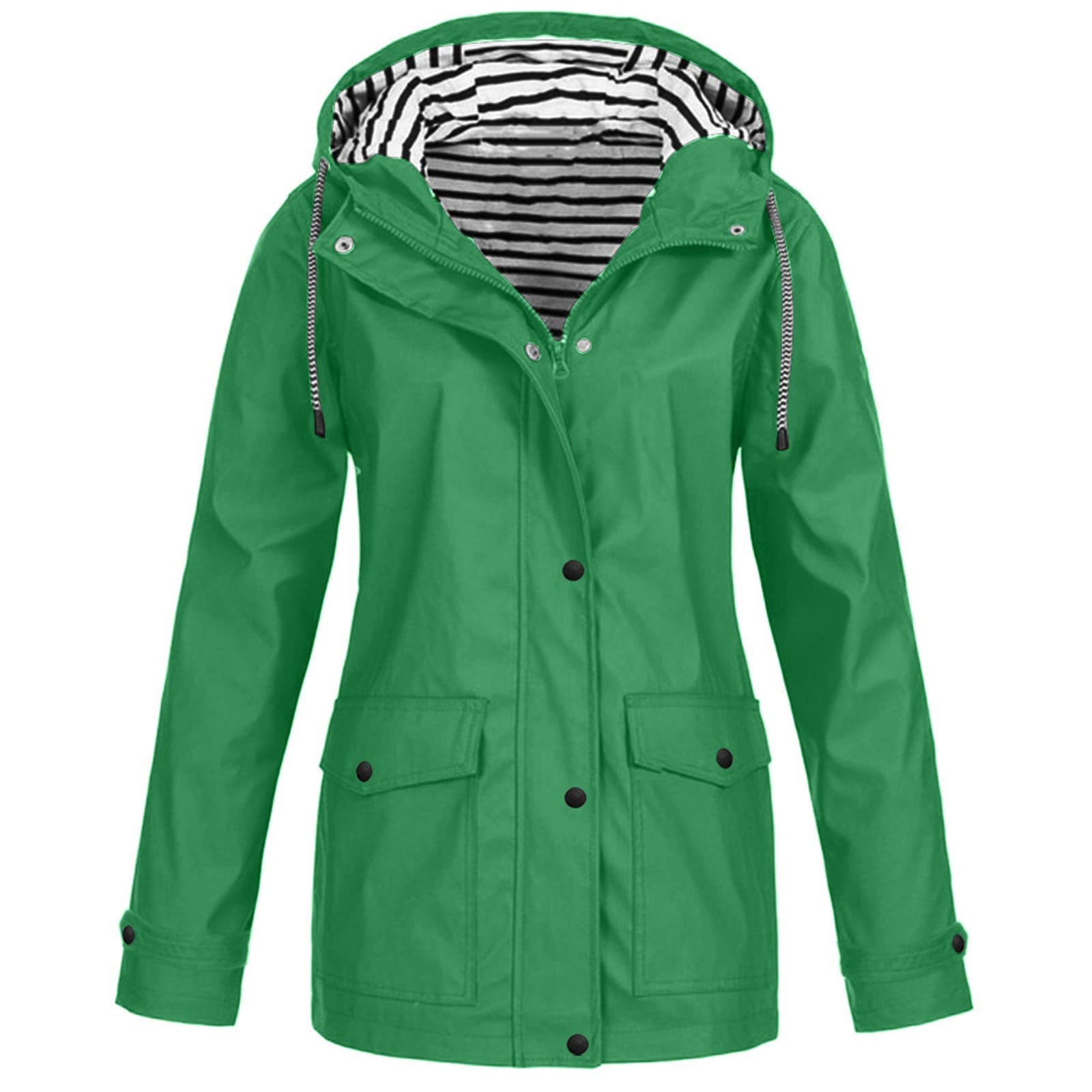 TOFOTL Softshell Donna Giacca Pioggia Classic Invernali Impermeabile Giacca Autunno Donna Pioggia Trekking Running